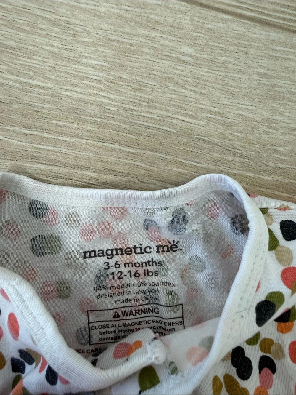 Magnetic Me Modal Confetti Footie